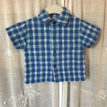 Chemise d’été à carreaux 12 mois Okaidi