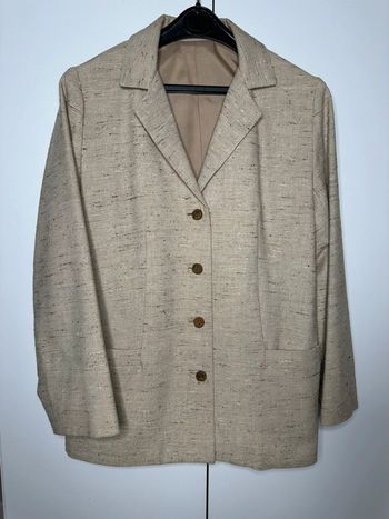 Veste en lin beige – Façon tailleur – Taille 40/42