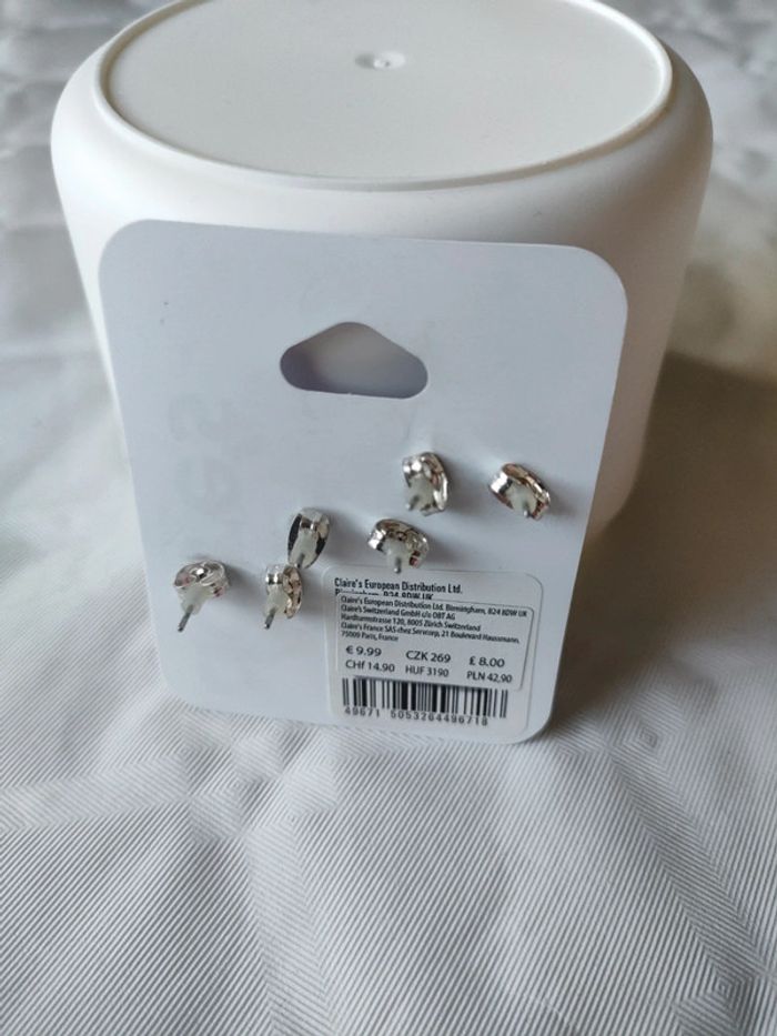 Boucles d'oreilles fermeture éclair neuve3 paires de boucles d'oreilles fermeture éclair neuves - photo numéro 3