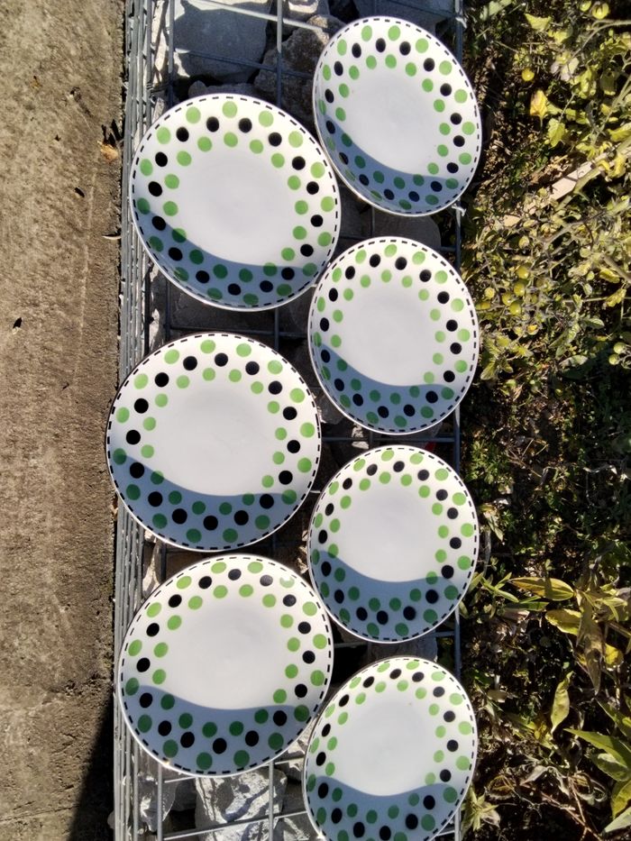 Assiettes à dessert Digoin Sarreguemines