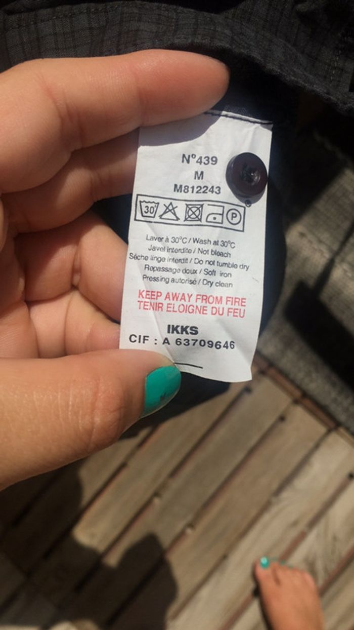 Chemise homme M à petits carreaux ikks - photo numéro 4