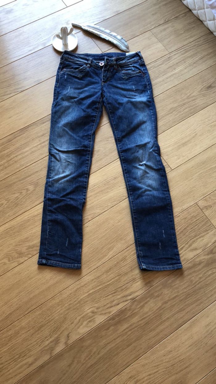 Jean bleu taille 36 replay / jean coupe droite - photo numéro 3