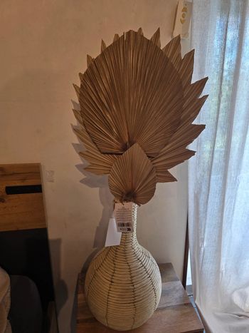 Vase et fleur artificielle deco maison