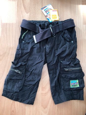 Beau pantalon en toile bleu marine Orchestra T. 2 ans/92 cm garçon neuf avec étiquette