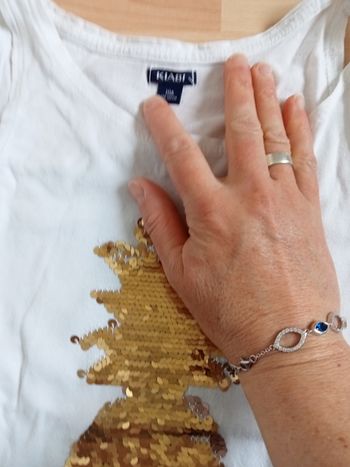 Débardeur  sequin ananas 8 ans