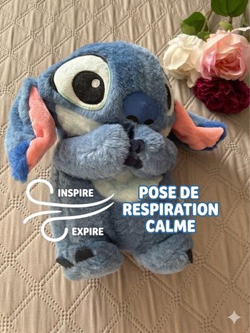Peluche Stitch Disney Respiration Calme – Effet Apaisant – Très Douce
