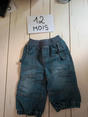 Jean large bébé garçon 12 mois