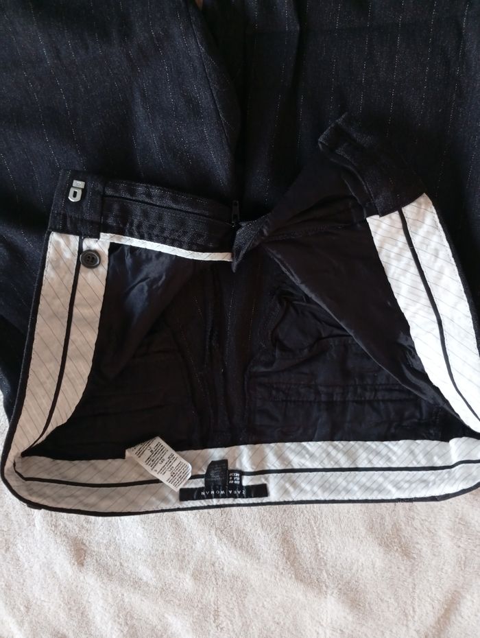 Pantalon à rayures. Zara Woman 40 - photo numéro 5