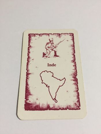 Carte Inde pièce détachée jeu de société Risk la conquête du monde Parker #A54