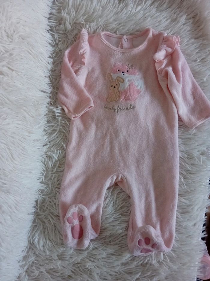Pyjama velours 3mois 🌸🩷