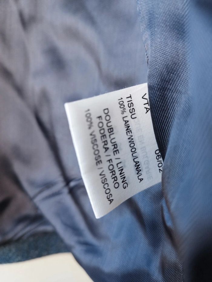 Veste de costume bleu Shetland taille 54 - photo numéro 4