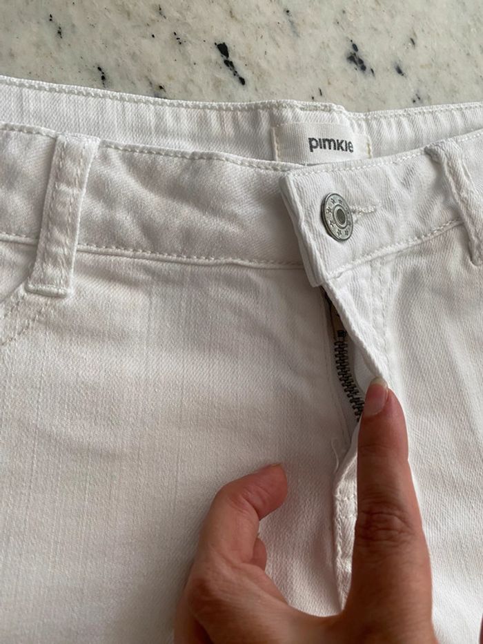 Short en jean blanc dentelle Pimkie 34 - photo numéro 4