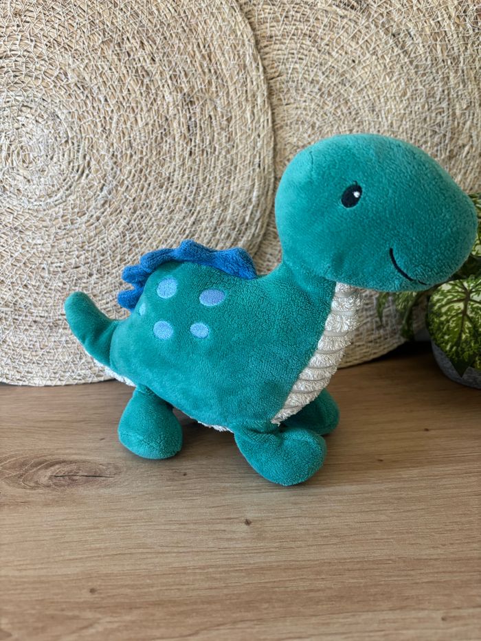 Doudou dinosaure vert bleu tex baby - photo numéro 3