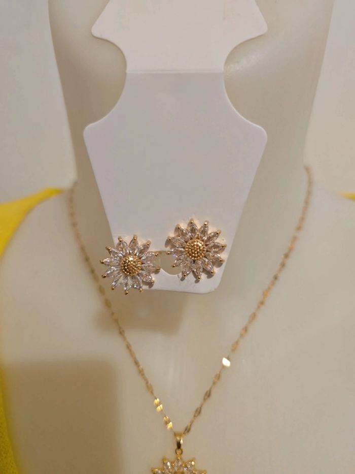 Magnifique ensemble bijoux neuf acier inoxydable - photo numéro 3
