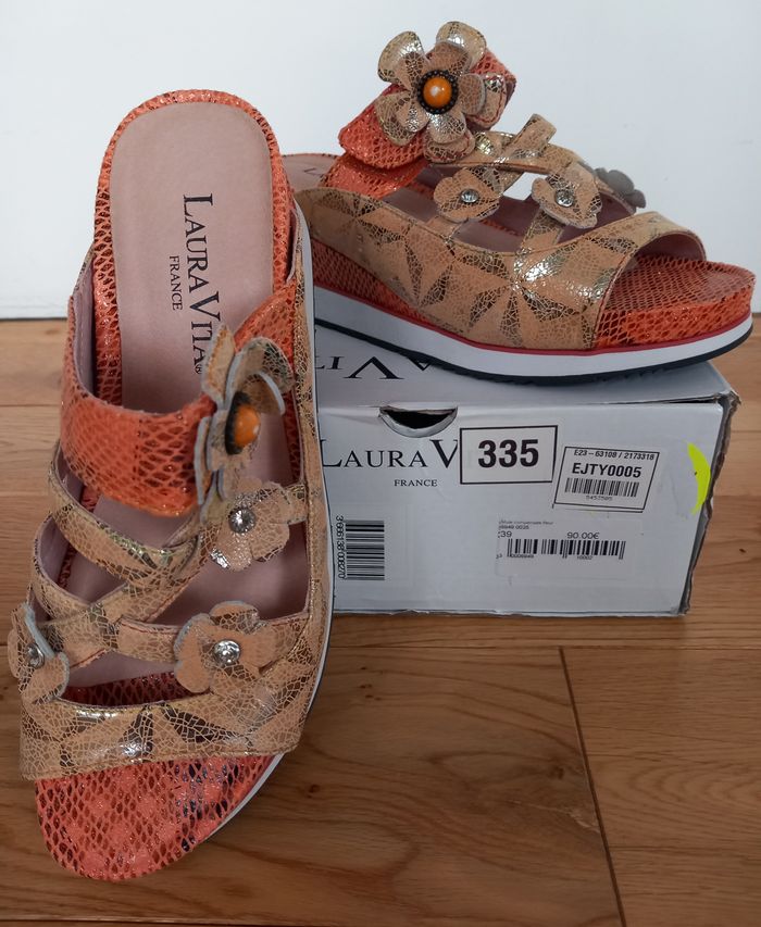 chaussures LAURA VITA corail