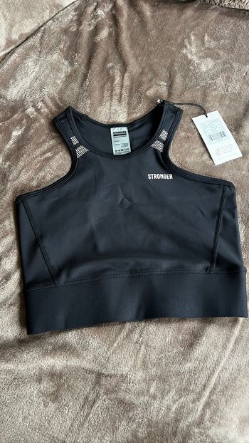 Brassière de sport noire Stronger taille S