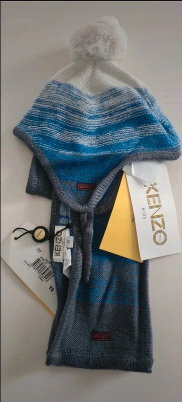 Bonnet + écharpe kenzo kids