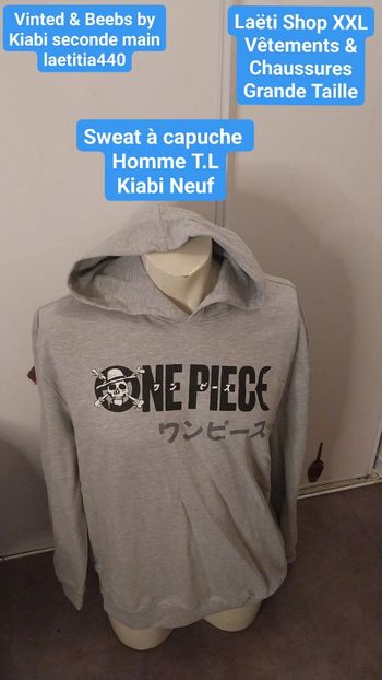 Sweat à capuche homme T.L Kiabi