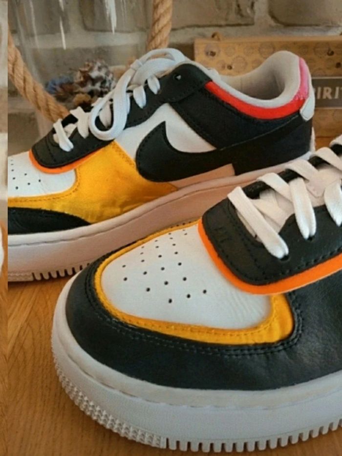 Baskets Sneakers Nike Air force 1 low shadow white black multi - photo numéro 4