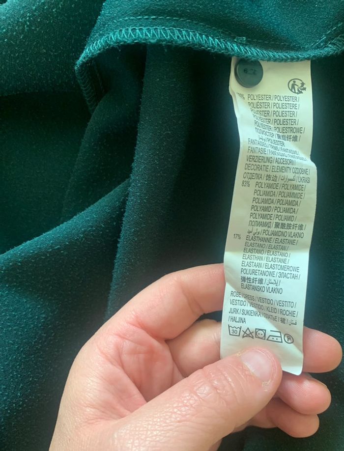 Robe verte - Taille 44 - photo numéro 8