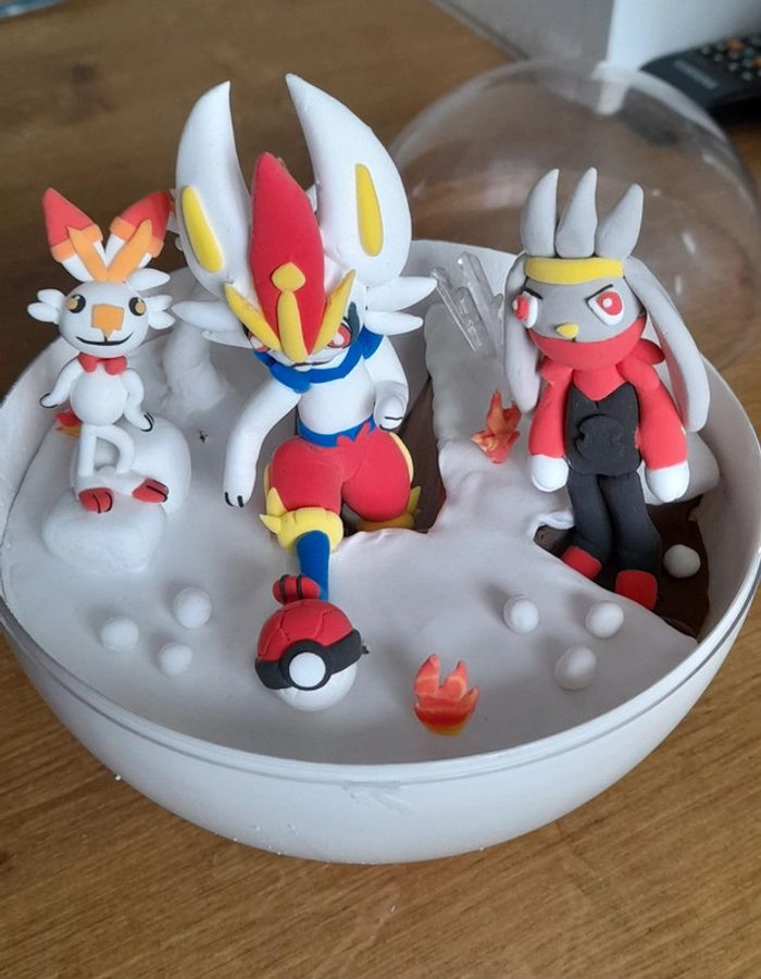 Boule pokemon évolution flambino - photo numéro 3