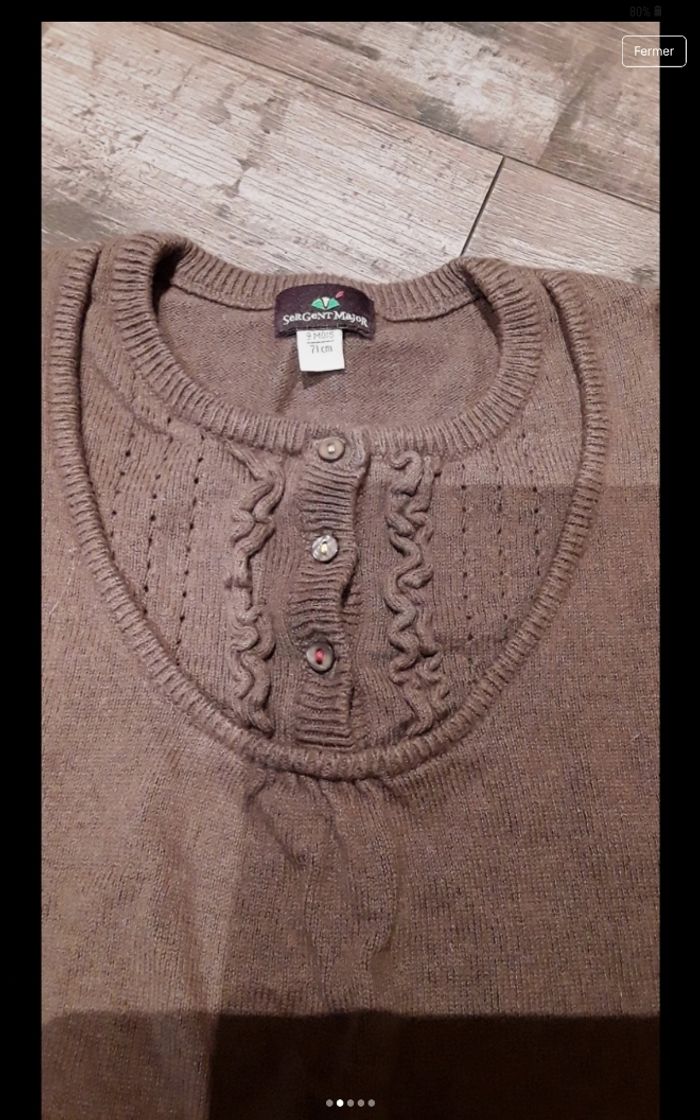 Pull marron - photo numéro 2