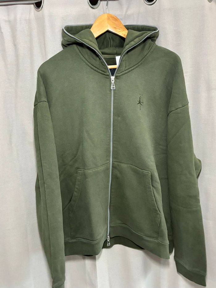 Full zip sweat Jordan Nike Travis Scott kaki vert taille L neuf avec étiquette - photo numéro 4