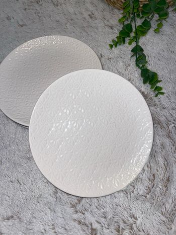 Lot de 5 assiettes à dessert blanche - Inari - Conforama 