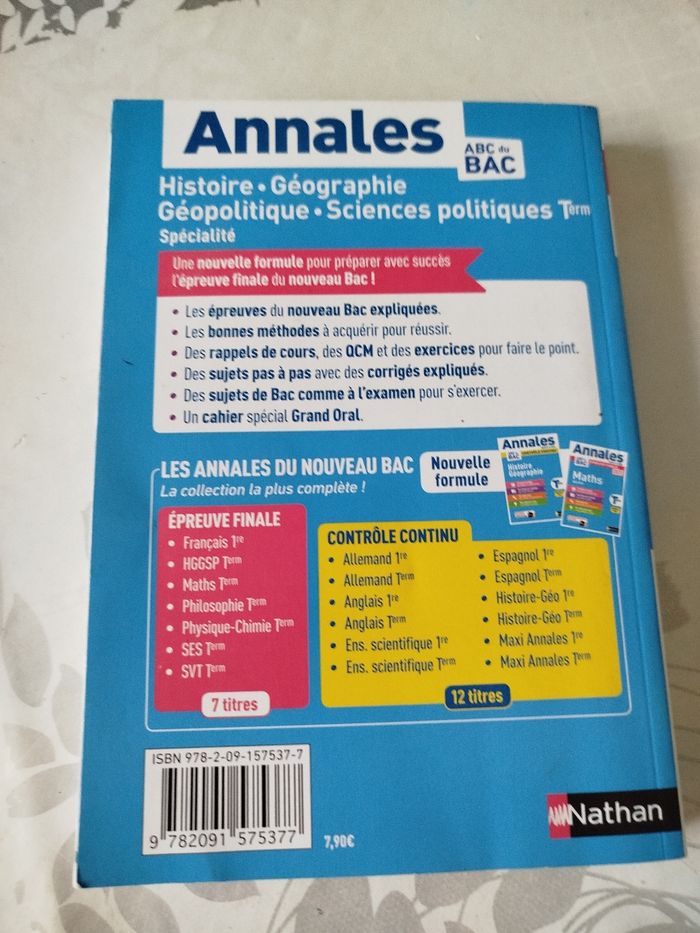 Annales du bec histoire-géographie géopolitique sciences politiques terminale spécialité - photo numéro 2