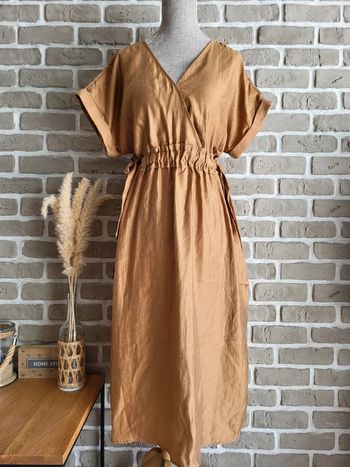 Robe d'été camel Camaïeu
