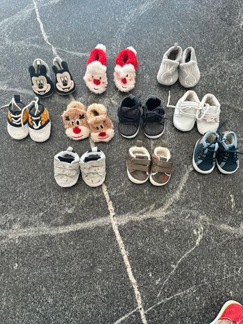 Lot de 10 paires de chaussures bébé garçons 0-3 mois