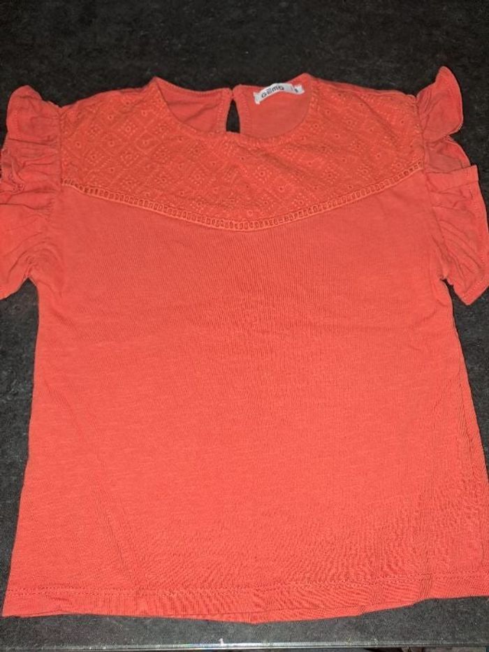 t shirt orange gemo 6 ans