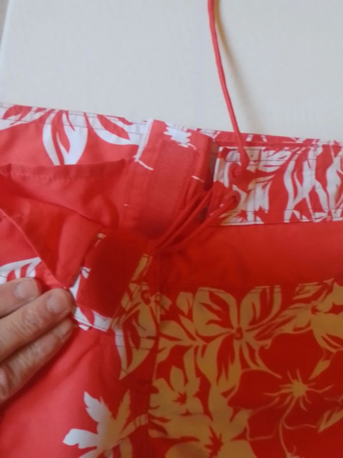 Short de bain femme rouge et blanc Tribord - photo numéro 11