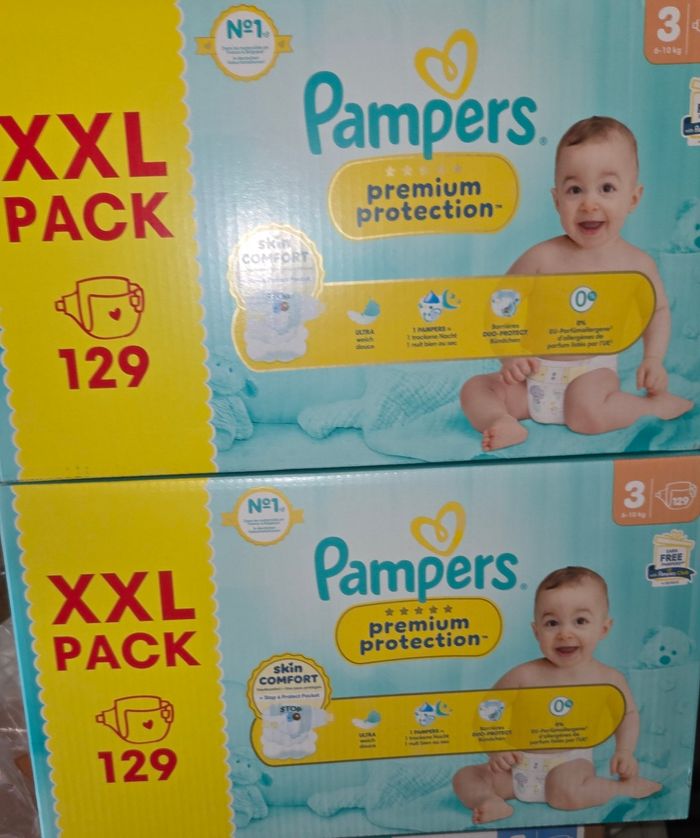 258  couches pampers premium protection taille 3