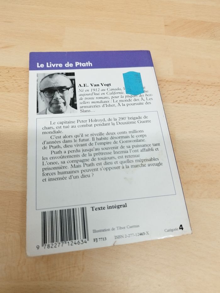 A.E. VAN VOGT

Le Livre de Ptath

Science-fiction - photo numéro 2