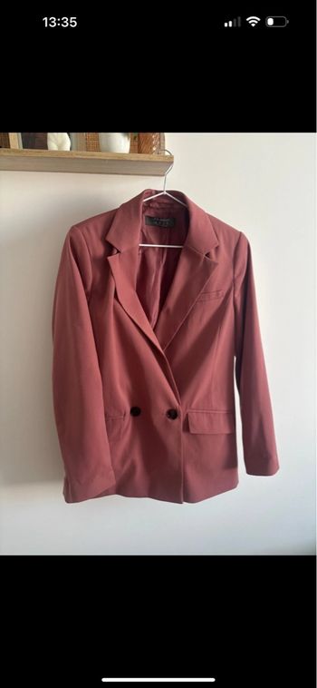 Blazer rose poudrée