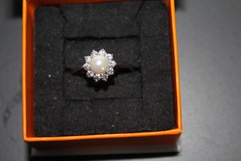 Bague argent /perle