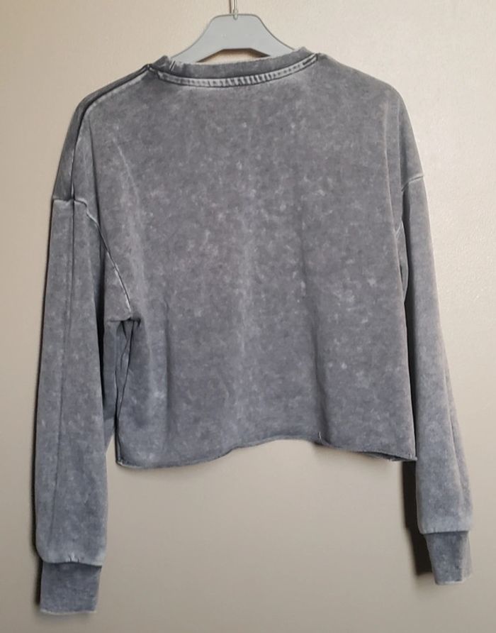 Sweat court gris taille XS - photo numéro 2