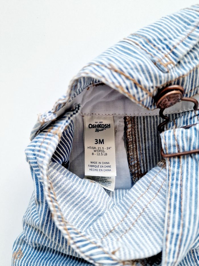 OshKosh - Robe salopette en jean (3 mois) - photo numéro 3