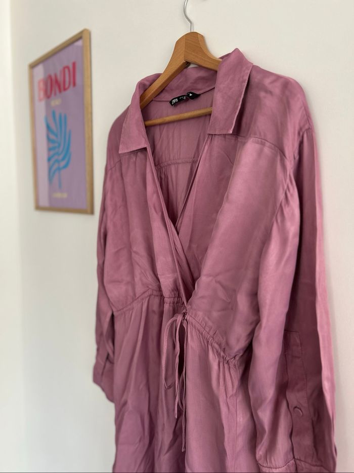 robe violet zara - photo numéro 3