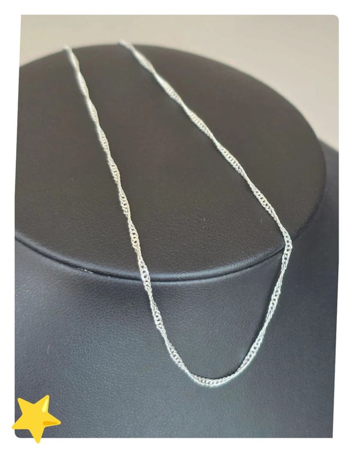 Collier maille Torsadé 1,6mm 65cm