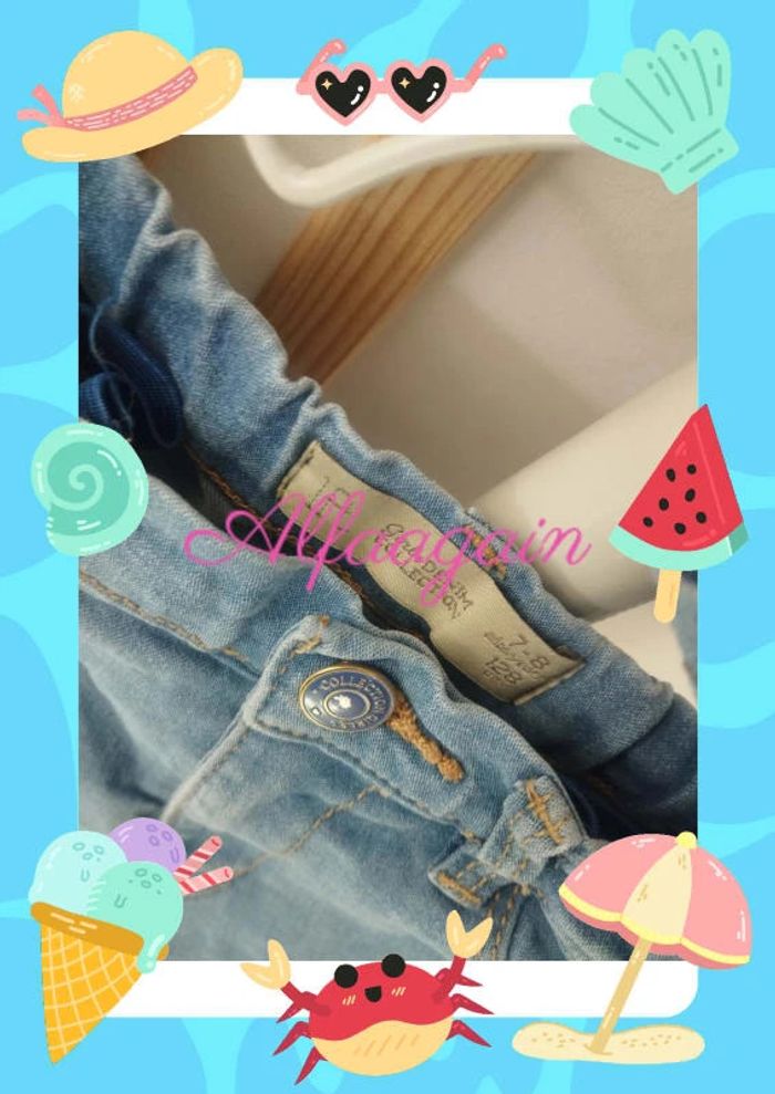 Lot shorts jean 7/8ans - photo numéro 12