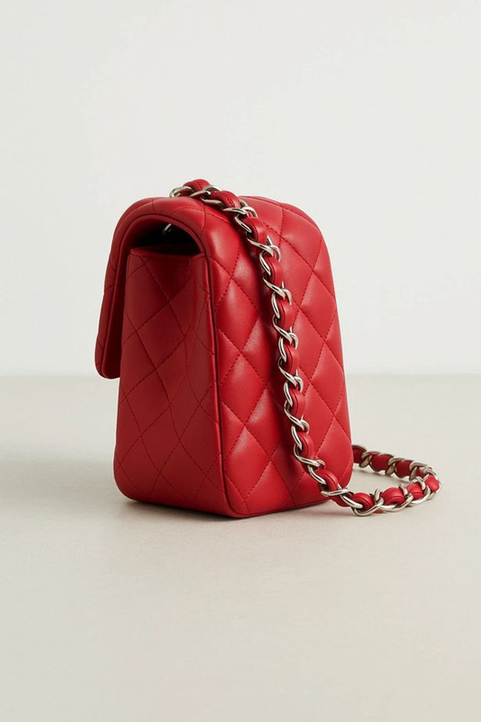 Sac bandoulière Classic Flap rouge élégant - photo numéro 4