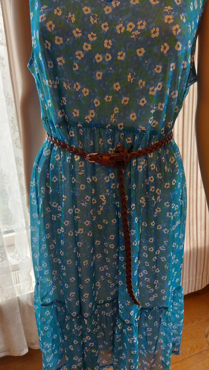Ceinture tressée en cuir Marron H&M de - photo numéro 3