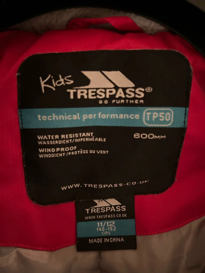 Combinaison de ski intégrale mixte 11-12 ans - Trespass - photo numéro 11