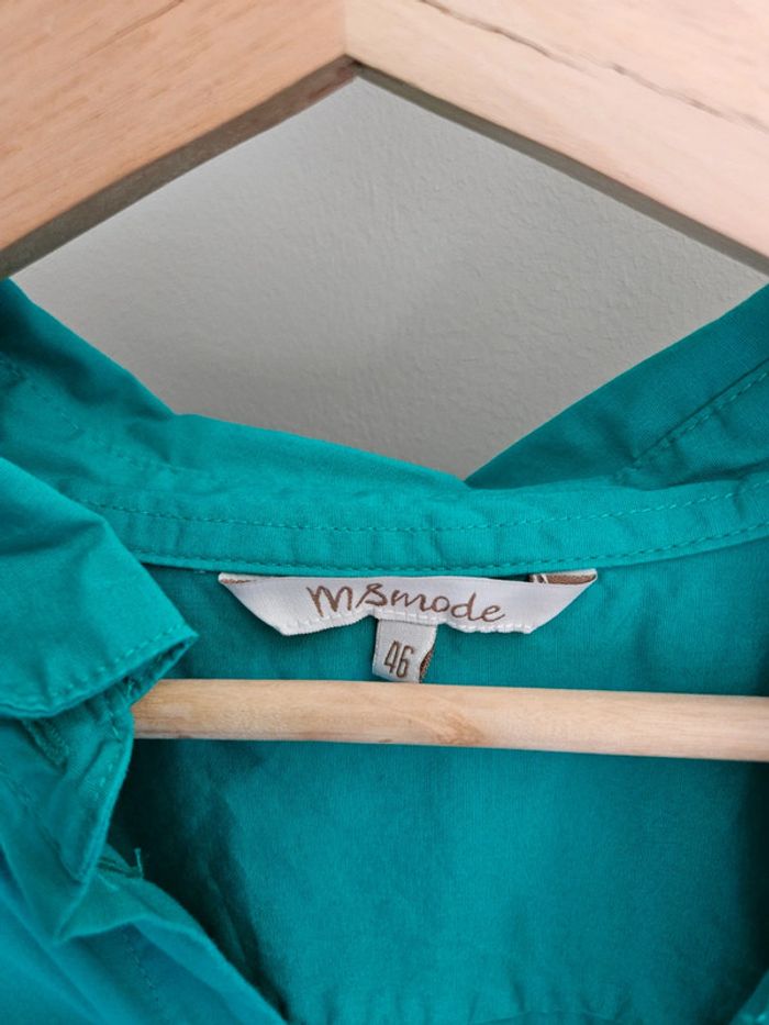 Chemise oversize verte M&S T 46 - photo numéro 3