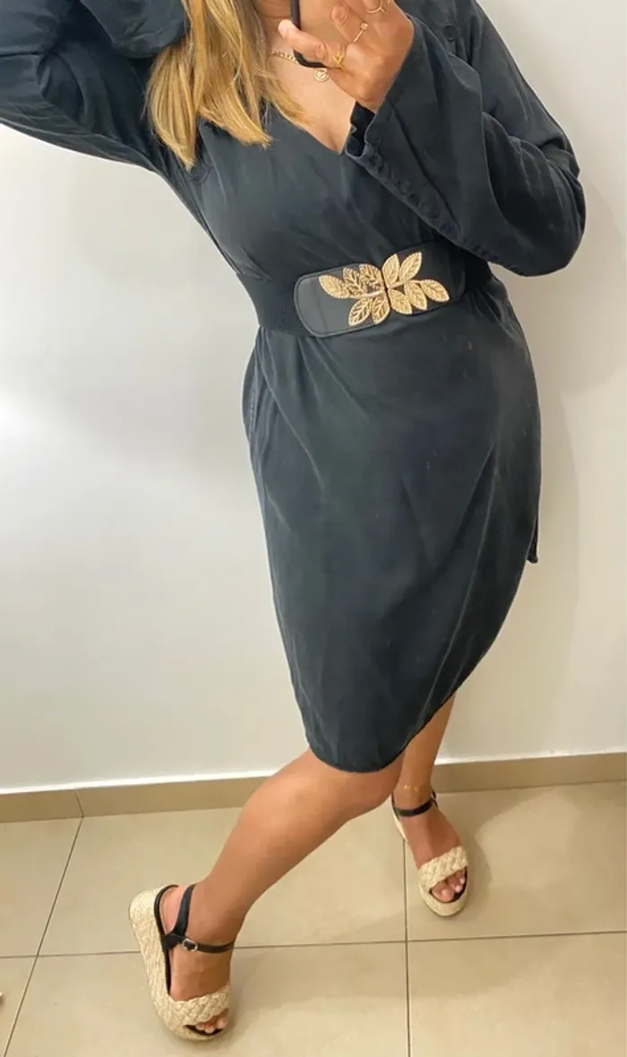 Robe droite brodée - photo numéro 4
