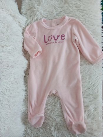 Pyjama velours 6mois 🌸🩷