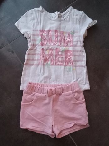 Ensemble T-shirt + short T81
