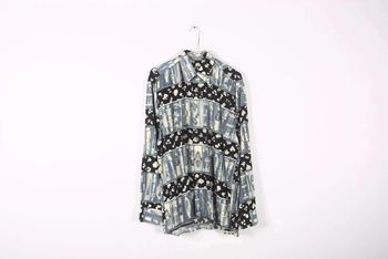 Chemise vintage 90's unisexe en viscose (#240102)